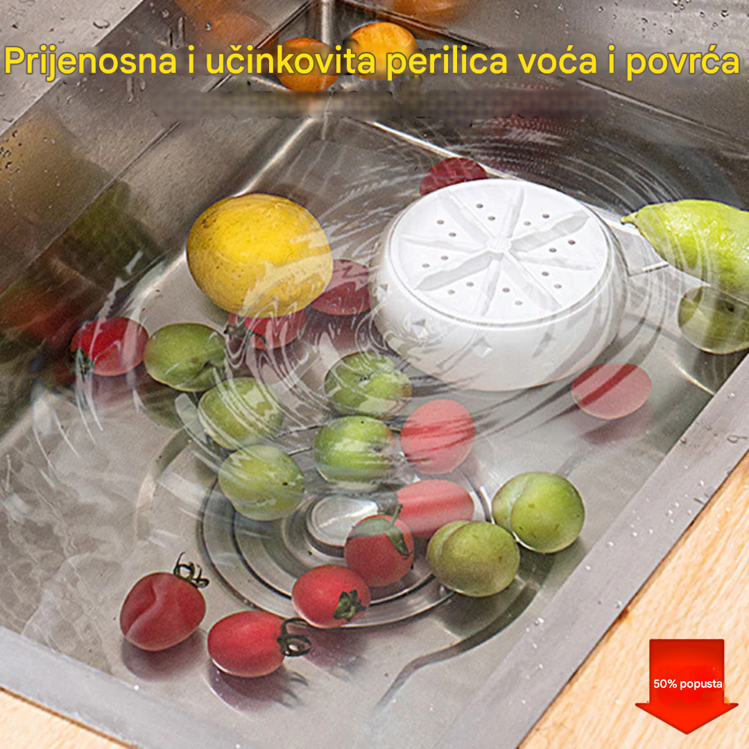 🍉🥬 【Novo - Sada na velikoj rasprodaji】Prijenosna snažna perilica voća i povrća
