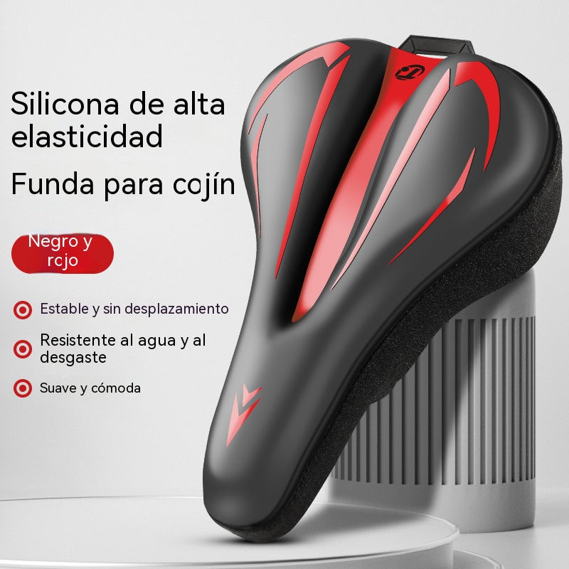 🚲Funda para sillín de bicicleta de montaña, fabricada en cuero de silicona grueso, impermeable y ultrasuave.
