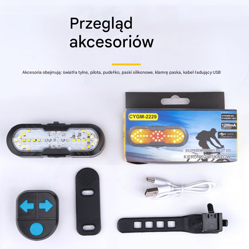😀【Kup 1, a 1 dostaniesz gratis】Nowy wielofunkcyjny klakson bezprzewodowy ze zdalnie sterowanymi kierunkowskazami
