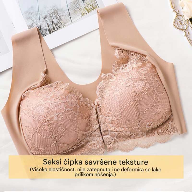 šNajniža cijena ograniÄeno vrijemećSet od 5 dijelovaćć40-100KGćšš©²Grudnjak s efektom podizanja i prekrasnom Äipkom na leÄima, velika veliÄina, s podiznim krojem i kopÄanjem sprijeda