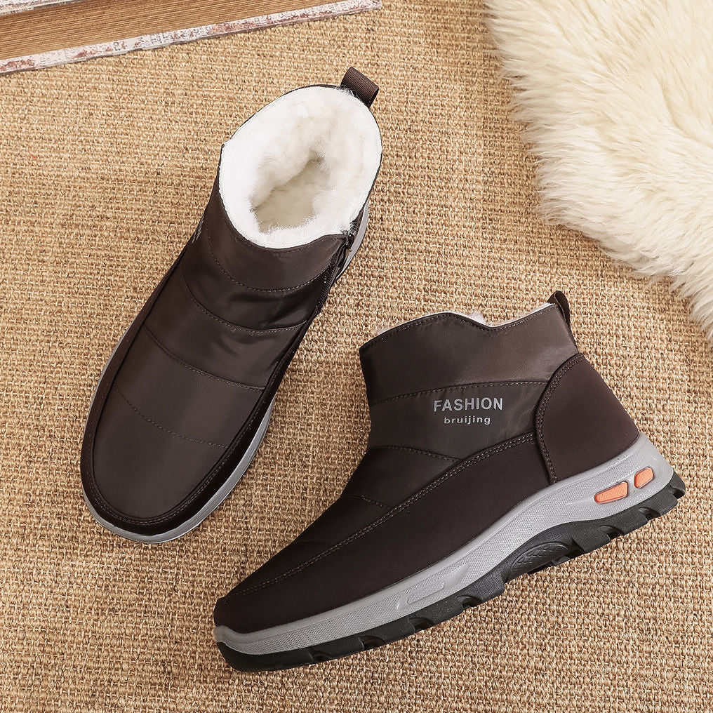 🔥【39-45】👟Zapatos de invierno para hombre hechos de puro algodón más terciopelo y pelo grueso.