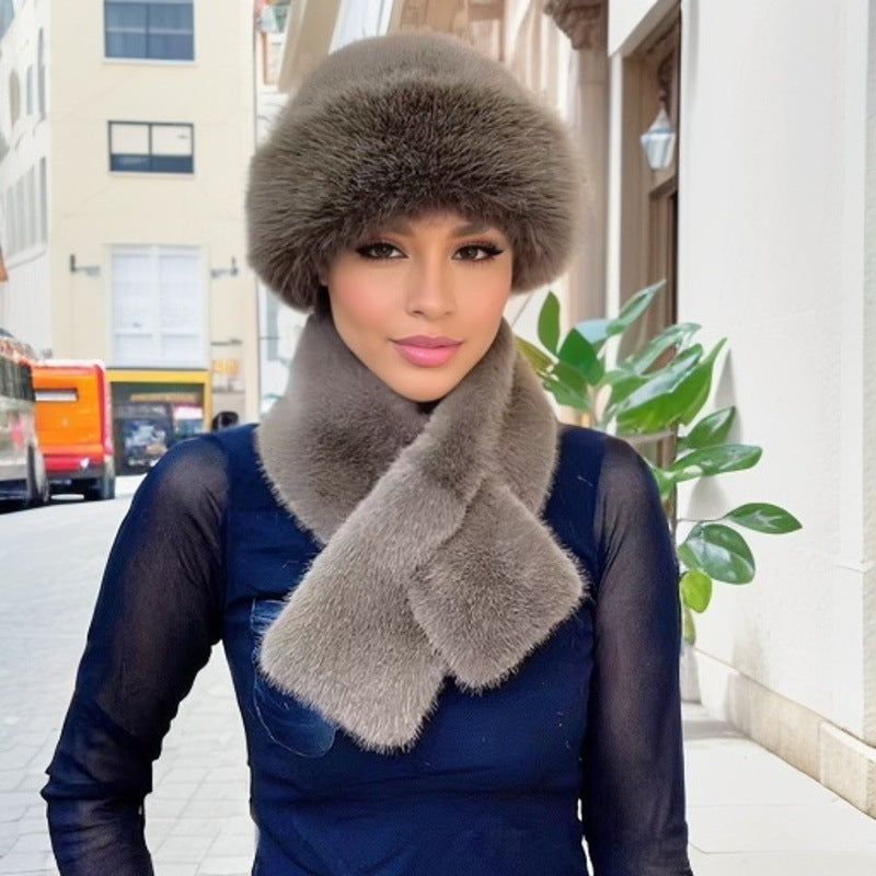 🔥Rebajas de invierno, bufandas de moda invernal + gorros de felpa 
