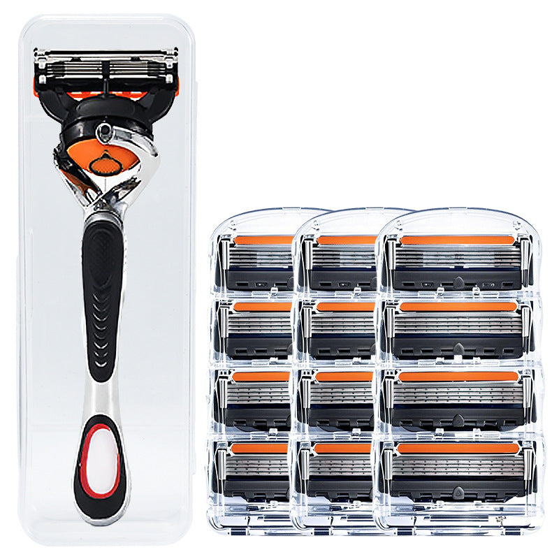✨🧔Set de Recambios de Maquinilla de Afeitar para Hombre + Soporte - Cuchillas de acero inoxidable ultra afiladas para un afeitado suave 🪒✨