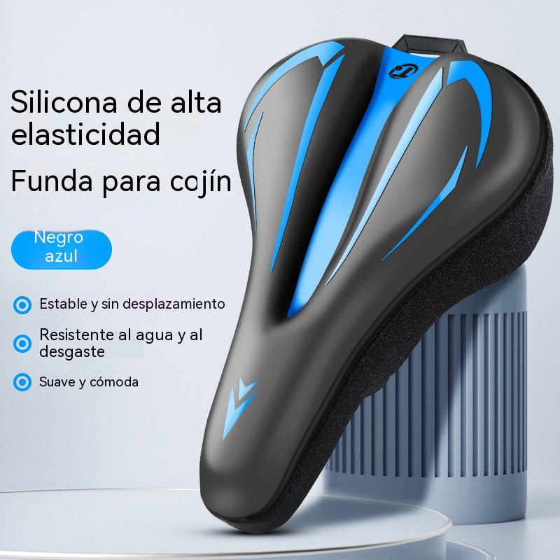 🚲Funda para sillín de bicicleta de montaña, fabricada en cuero de silicona grueso, impermeable y ultrasuave.