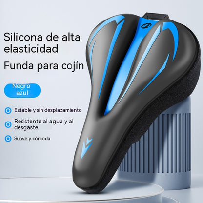 🚲Funda para sillín de bicicleta de montaña, fabricada en cuero de silicona grueso, impermeable y ultrasuave.