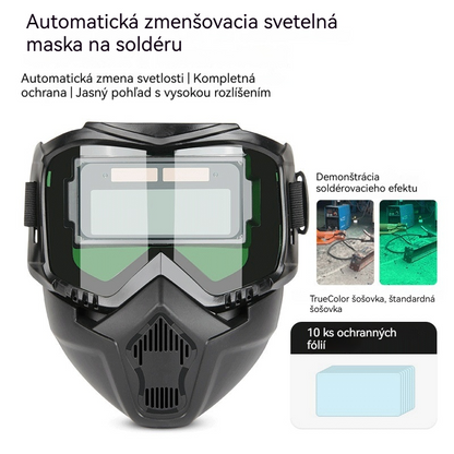 😎【Zľava 50 %】 Plne automatická zváračská maska s ochranným krytom a reguláciou intenzity svetla, vhodná pre zváračov