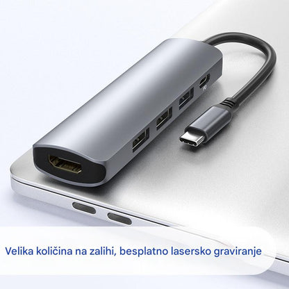 🔌✨ Prijenosni 5-u-1 USB-C hub s 4K HDMI izlazom 🎥💻