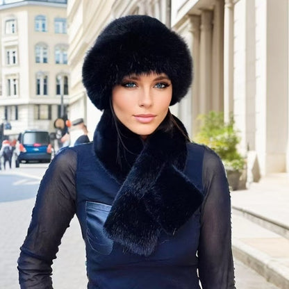 🔥Rebajas de invierno, bufandas de moda invernal + gorros de felpa 