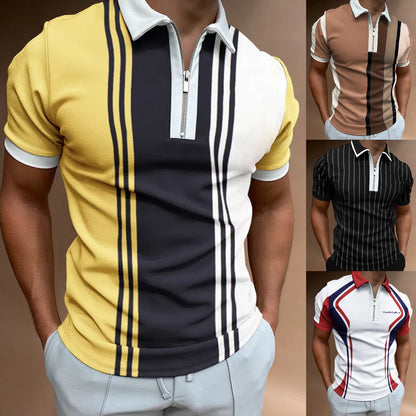 ✨👔50% popusta💖 [S-3XL]🌹 Nova ljetna muška polo majica s patentnim zatvaračem za 2026.