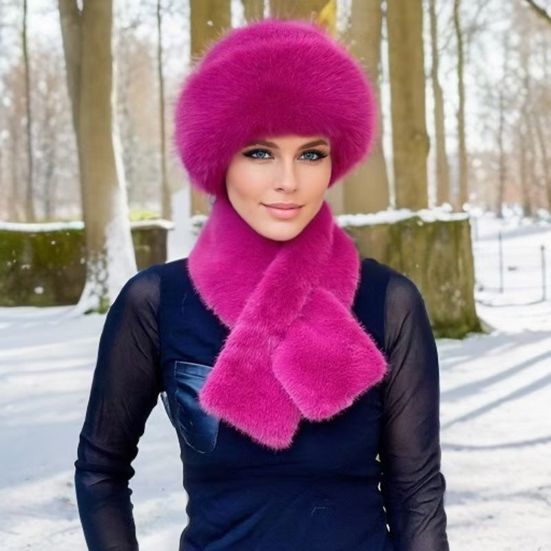 🔥Rebajas de invierno, bufandas de moda invernal + gorros de felpa 