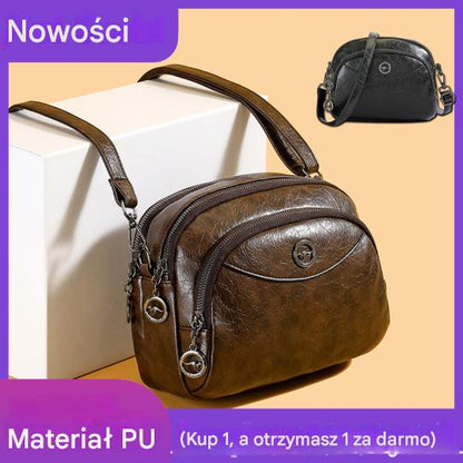 🔥【Kup 1, a 1 dostaniesz gratis】👏🎁2025, nowy styl, wysokiej jakości skórzana torba, wielowarstwowa