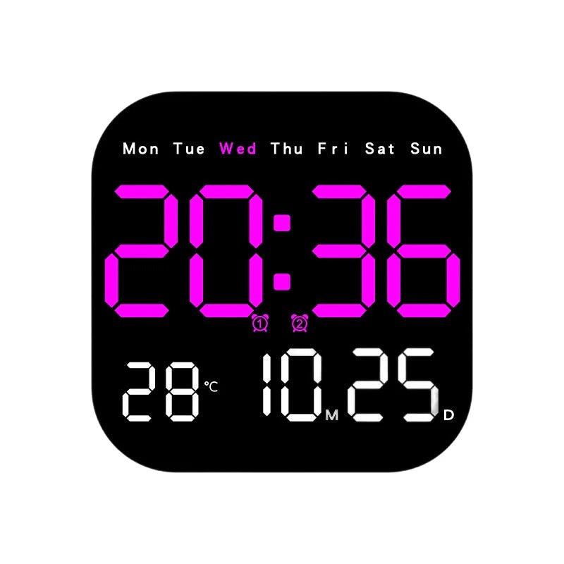 🛏️  Digitalni sat za dom i ured - nježno buđenje, recite zbogom dosadnim budilicama! Podesiva svjetlina, tihi rad noću. Također prikazuje temperaturu. Pouzdan pratitelj za vaš svakodnevni život. 🌙