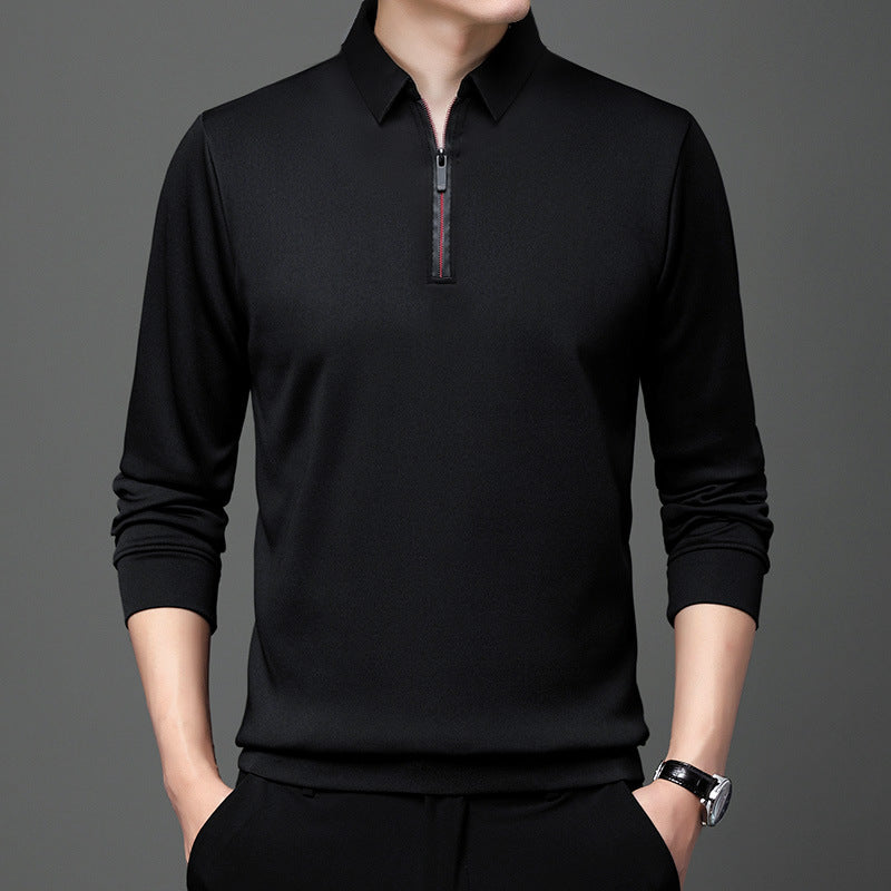 50% zniżki ✨👔M-4XL💖Nowa wiosenna męska koszulka polo z długim rękawem i zamkiem błyskawicznym