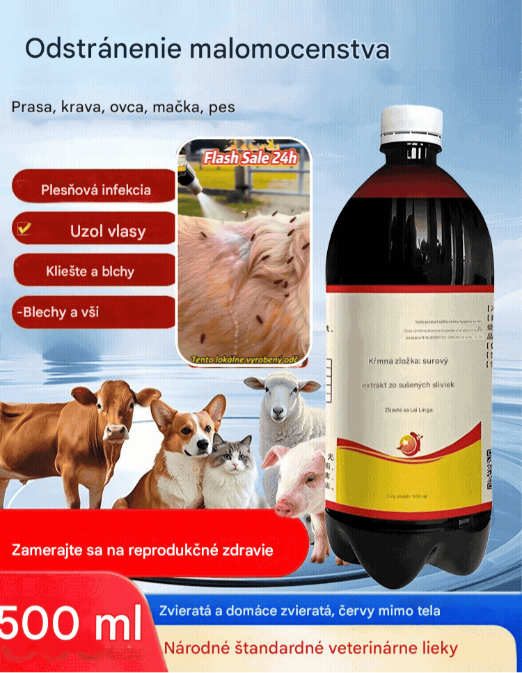 🐕Tento produkt na kontrolu roztočov je produkt na vonkajšiu ochranu proti škodcom. Je vhodný aj pre ošípané, hovädzí dobytok, ovce a domáce zvieratá a možno ho použiť ako kŕmnu prísadu na kontrolu vonkajších škodcov.