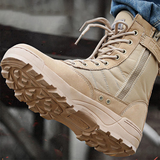 👍 【39-45】Botas militares de hombre para senderismo y montañismo al aire libre. 