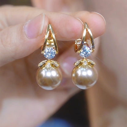 💋 Pendientes de plata con perlas de lujo francés de nuevo estilo 2025