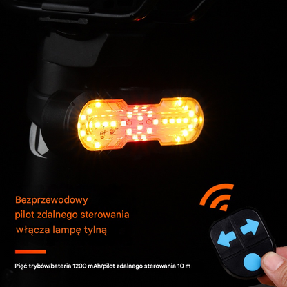 😀【Kup 1, a 1 dostaniesz gratis】Nowy wielofunkcyjny klakson bezprzewodowy ze zdalnie sterowanymi kierunkowskazami