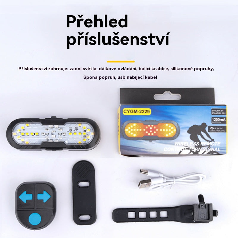 😀【Kup 1, a 1 dostaniesz gratis】Nowy wielofunkcyjny klakson bezprzewodowy ze zdalnie sterowanymi kierunkowskazami