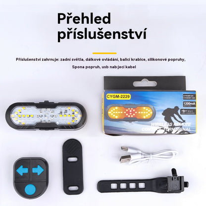 😀【Kup 1, a 1 dostaniesz gratis】Nowy wielofunkcyjny klakson bezprzewodowy ze zdalnie sterowanymi kierunkowskazami