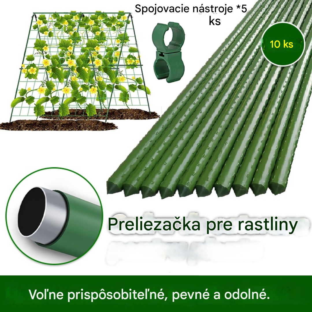 🌱🌱🌱 Viničová preliezačka - hrubá oceľová rúrka potiahnutá plastom
