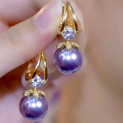 💋 Pendientes de plata con perlas de lujo francés de nuevo estilo 2025