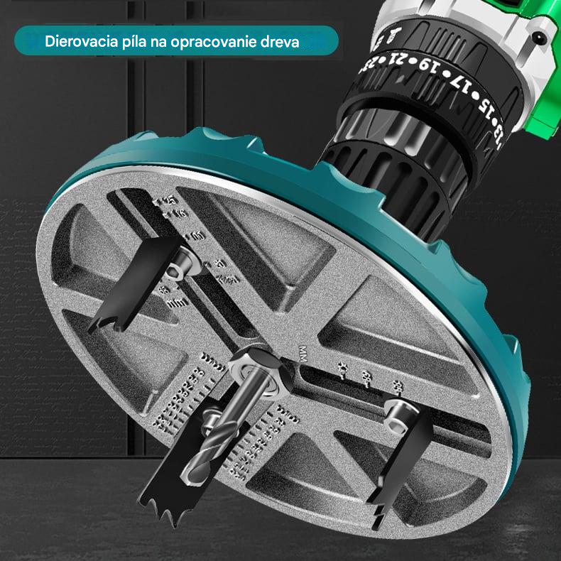 Nastaviteľná dierová píla, priemer 45 mm - 130 mm, nástroj na dierovú pílu na drevo.