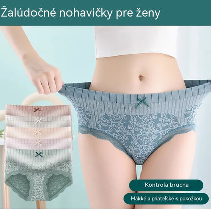 🔥【Kúpte 4 kusov, získajte 4 zadarmo】🔥Dámske nohavičky s vysokým pásom, antibakteriálne a odvádzajúce vlhkosť