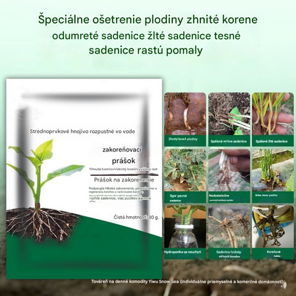🌱🌷【Kúpte 5 a získajte 5 zadarmo】Rýchlo zakoreňovací prášok, prostriedok na zakorenenie rastlín, rýchlo pôsobiace multifunkčné hnojivo