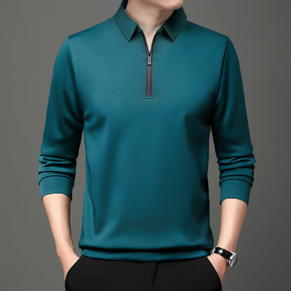 50% zniżki ✨👔M-4XL💖Nowa wiosenna męska koszulka polo z długim rękawem i zamkiem błyskawicznym