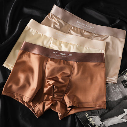 🔥🩲【Balenie 6 kusov】Nové pánske boxerky Ice Silk - priedušná letná saténová spodná bielizeň