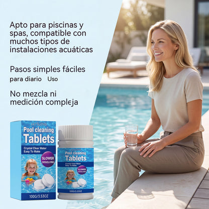 🔥Compre 1 y obtenga 1 gratis（2 botella）Pastillas efervescentes para la limpieza de piscinas
