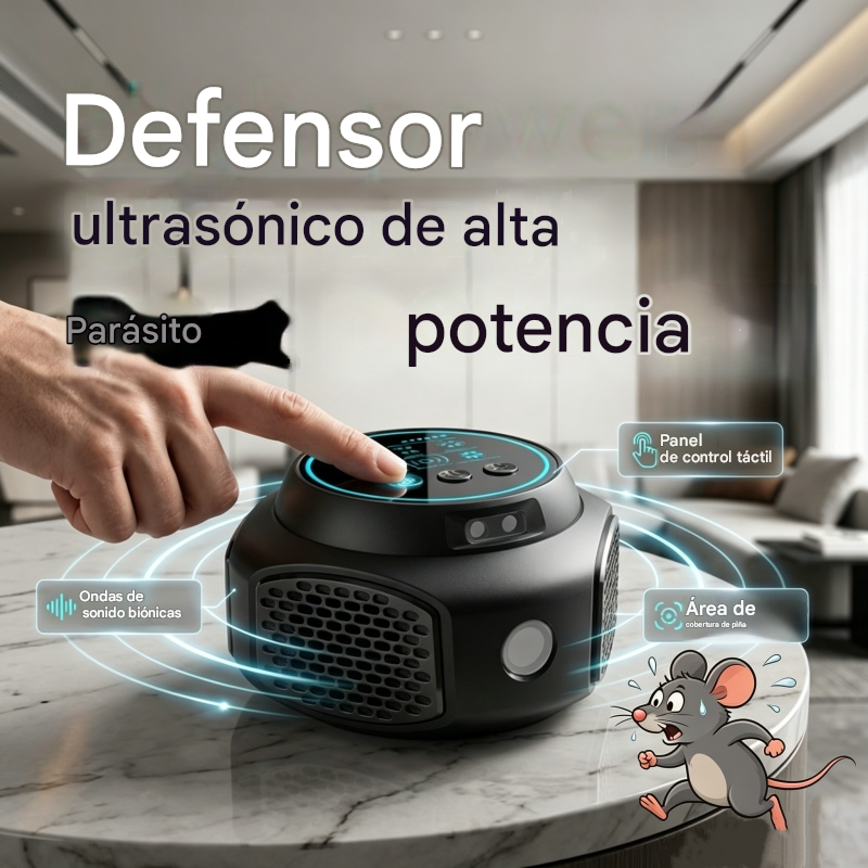🐭【50% de descuento】 x Repelente ultrasónico de roedores de alta eficiencia