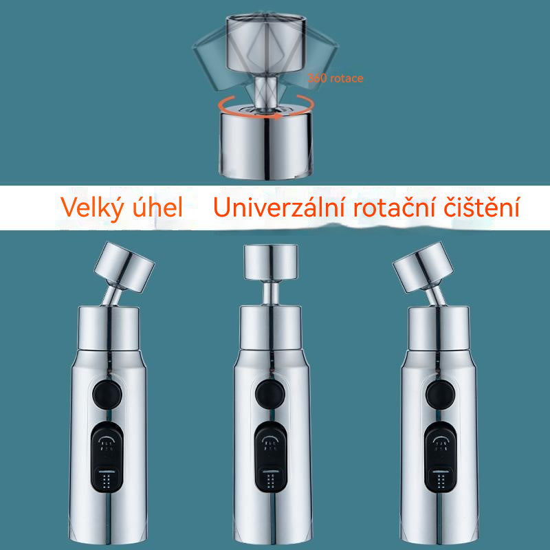 🚿🔥【Zľava za polovičnú cenu】Najpredávanejšia ochrana proti striekajúcej vode na kuchynský kohútik, univerzálna rotačná predlžovacia hadica
