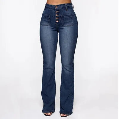 🎀Wysokiej jakości bestseller! 👖【S-4XL】✨2026 Nowe damskie spodnie z wysokim stanem i rozszerzanymi rękawami