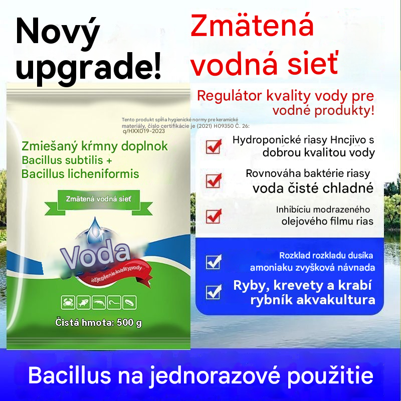 🐟🌊🔬500g Prémiový prášok do jazierka | Čistička vody a regulácia rias🐟🌊🔬