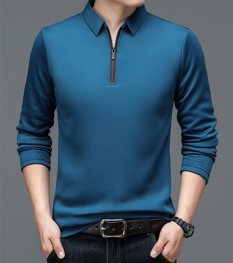 50% zniżki ✨👔M-4XL💖Nowa wiosenna męska koszulka polo z długim rękawem i zamkiem błyskawicznym