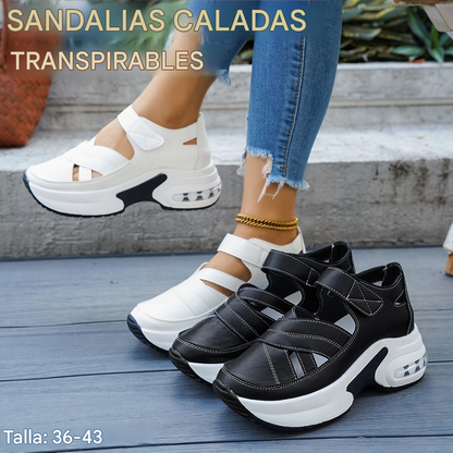 【36-43】Sandalias ergonómicas para la corrección postural: la suela acolchada previene la fatiga del pie.