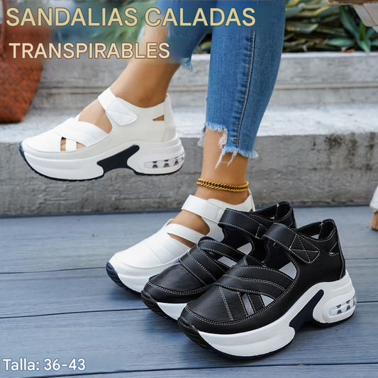 【36-43】Sandalias ergonómicas para la corrección postural: la suela acolchada previene la fatiga del pie.