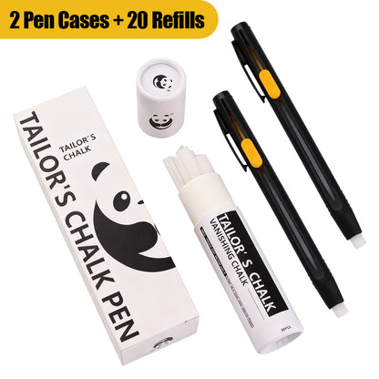 [20 piezas] ✍️Bolígrafo marca Panda, carcasa de sastre, material de corte, posicionamiento, marcado, tiza, desaparece a altas temperaturas.