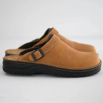 👞Специална цена✅【38-48】Чехли от естествена кожа, мека подметка, изключително удобни за носене✅️Унисекс