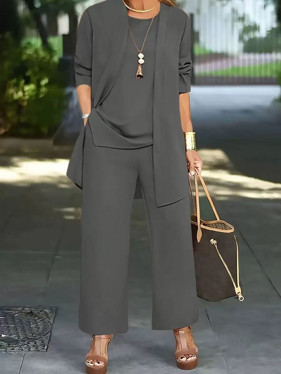 🧥【S-5XL】Elegantni ženski set od tri dijela širokog kroja🍂