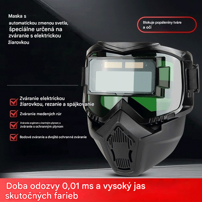 😎【Zľava 50 %】 Plne automatická zváračská maska s ochranným krytom a reguláciou intenzity svetla, vhodná pre zváračov