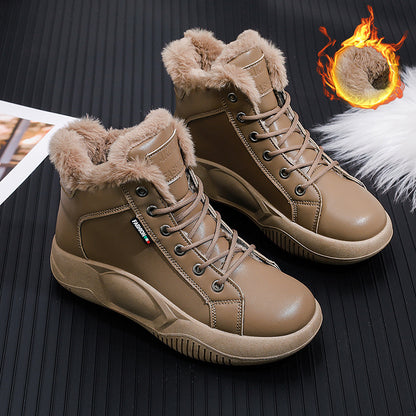 【35-40】Zapatos retro de piel de vaca con suela gruesa, nuevos zapatos informales modernos y versátiles. 