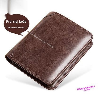 👝【50% popusta】✨ Novi muški novčanik od prave kože sa zaštitom od krađe