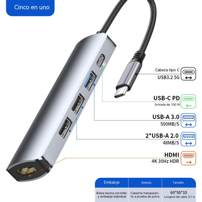 🔌✨ Prijenosni 5-u-1 USB-C hub s 4K HDMI izlazom 🎥💻