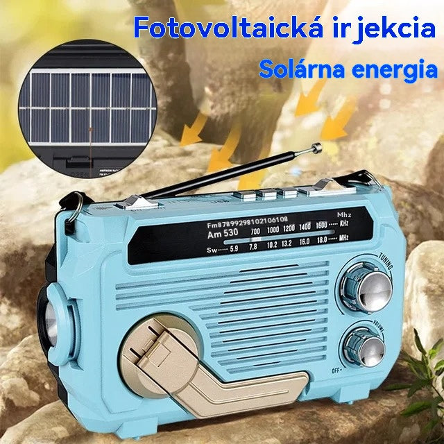 🏕️【-50%】(Zaručená pravosť) Multifunkčné prenosné svietidlo s AM rádiom