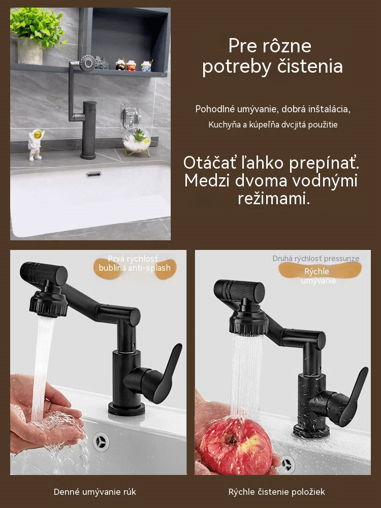 💧【50% zľava】Nová univerzálna batéria do kúpeľne a kuchyne, otočná o 1080°