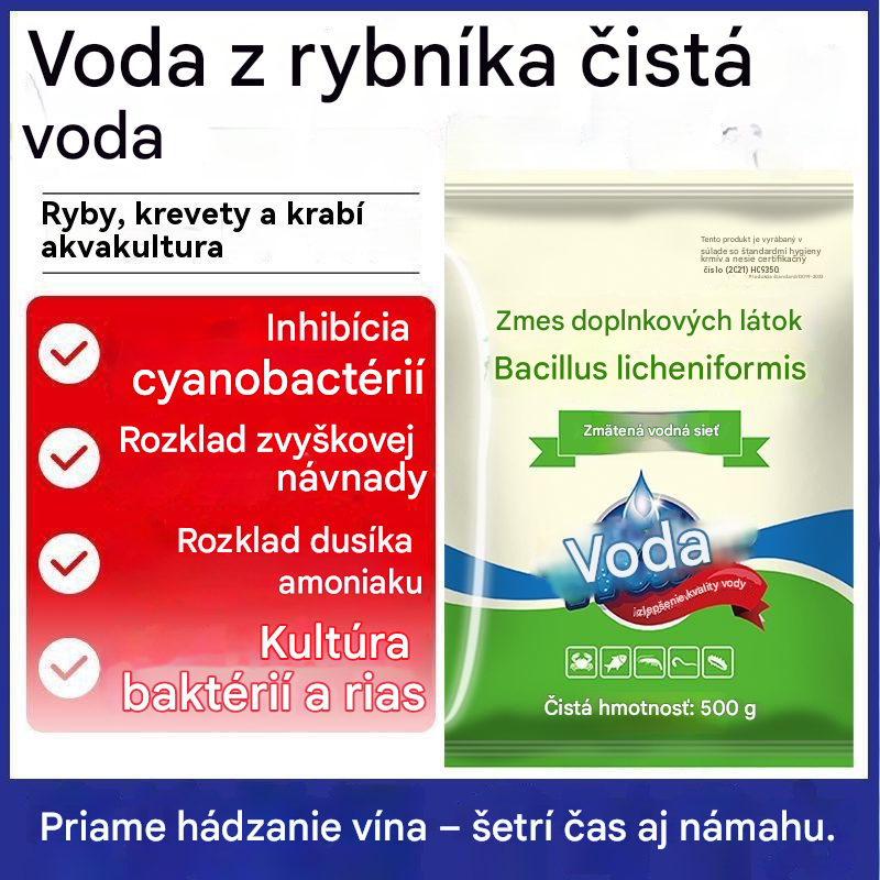 🐟🌊🔬500g Prémiový prášok do jazierka | Čistička vody a regulácia rias🐟🌊🔬