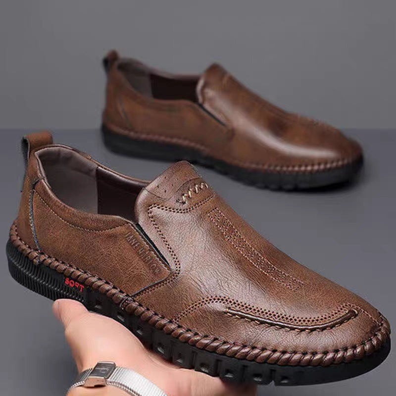 🏆Kup 1, otrzymaj 1 gratis👞【39-44】2025 Męskie buty sportowe na co dzień, wykonane z prawdziwej skóry, z miękką podeszwą, antypoślizgowe, oddychające