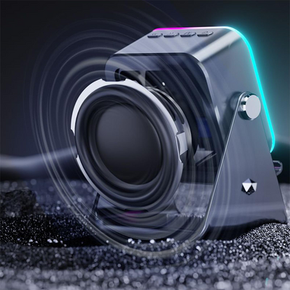 🔥📢【Zľava 50 %!】⚡ Bluetooth reproduktor 5 v 1 s bezdrôtovým nabíjaním a nastaviteľným stojanom na telefón🎶